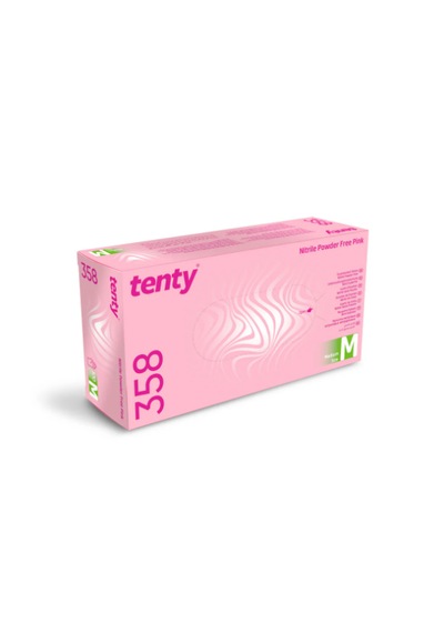 Tenty Nitril Pembe Eldiven M Beden