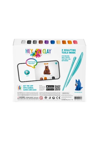 Hey Clay Yaratıcı Kil Seti - Forest Animals Çok  Renkli