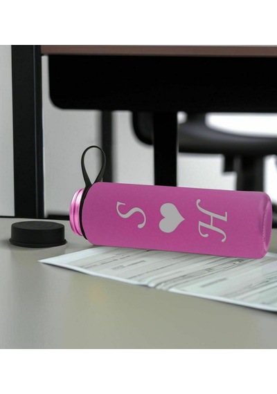 Bk Gift Sevgiliye Özel İsimli Pembe Defter Ve Cam Matara Hediye Seti-13, Sevgiliye Hediye, Sevgililer Günü, Yeni İş Hediyesi