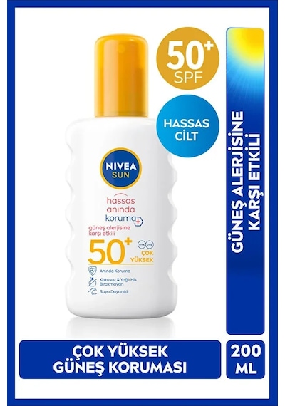 Spf50+ Hassas Cilt Sprey 200 Ml