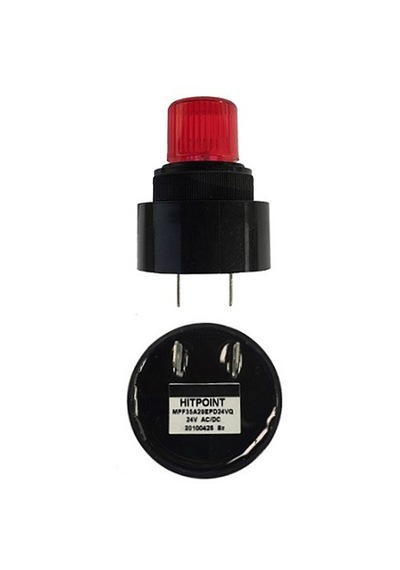 Mesan Ø28 Pano Montaj Led Buzzer Kesik Ses Terminal Kırmızı 24vac/dc Ms 1217.24vacdc