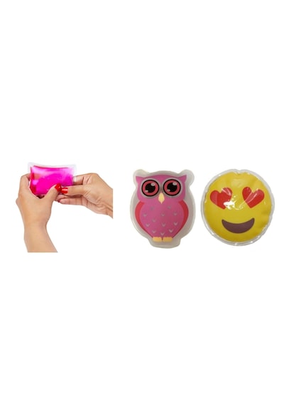 Emoji Pembe Baykuş Cep Sobası,el Isıtıcı,2 Adet Sıcak Su Torbası Emoji Pembe Baykuş Cep Sobası,el Isıtıcı,2 Adet Sıcak Su Torbası
