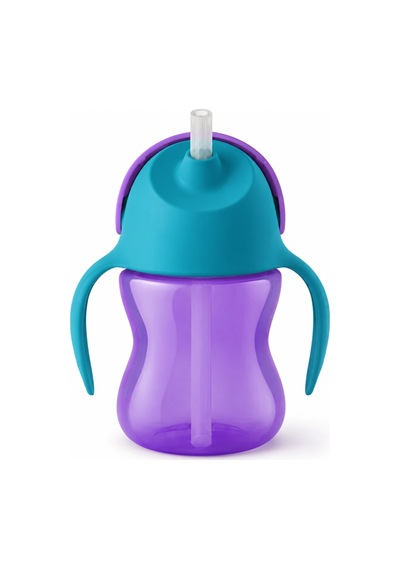 Mey İthalat Desenli Pipetli Bardak 200 Ml Kız