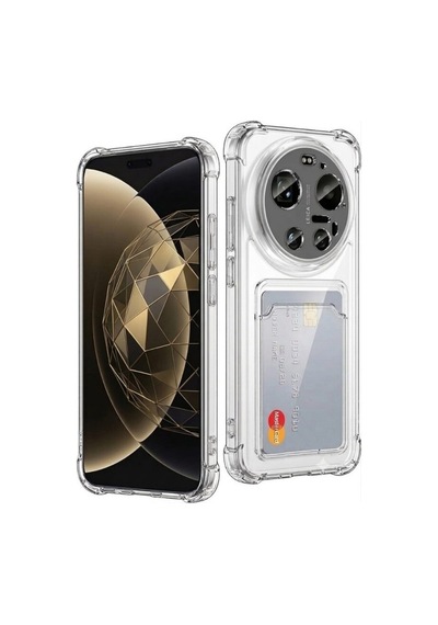 Teleplus Xiaomi Mi 17 Ultra Kılıf Sfy Kartlıklı Darbe Korumalı Kılıf Şeffaf