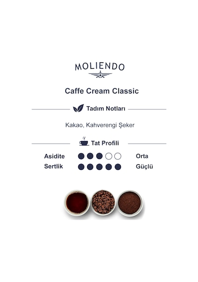 Moliendo Professional Caffe Crema Classic Çekirdek Kahve 1 KG