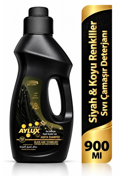 Aylux Siyahlar & Koyu Renkliler Sıvı Çamaşır Deterjanı 900 Ml Ekstra Parfüm, Yumuşatıcı Ve Koruyucu
