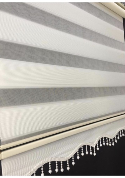 Pliseli Zebra Stor Perde Beyaz - 97251550 Beyaz