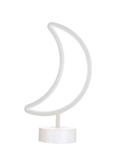 Buffer Dekoratif Pilli Ay Tasarımlı 3d Neon Led Masa Ve Gece Lambası Çok Renkli