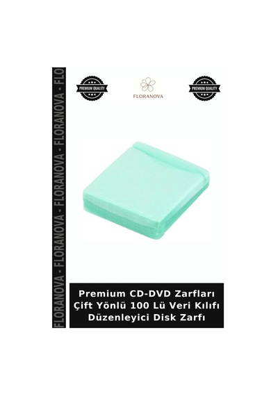 Premium Cd-dvd Zarfları Çift Yönlü 100 Lü Veri Kılıfı Düzenleyici Disk Zarfı