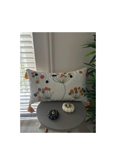 Punch Nakışlı 2 Adet Kırlent Kılıfı Ekru Hardal Sarı Somon Yeşil Krem Koyu Mor - 676962552 Ekru Hardal Sarı Somon Yeşil Krem Koyu Mor