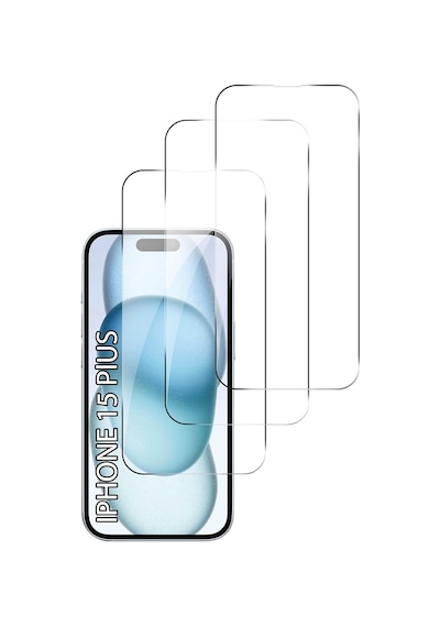 Apple iPhone 15 Plus Uyumlu Temperli Cam Ekran Koruyucu 9h Ultra 3 Adet