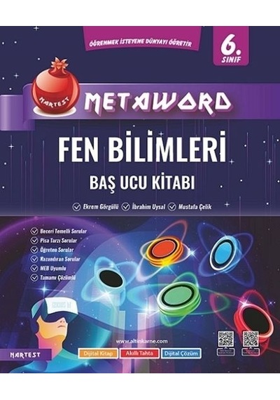 Nartest 6. Sınıf Fen Bilimleri Metaword Baş Ucu Kitabı Nartest Ya