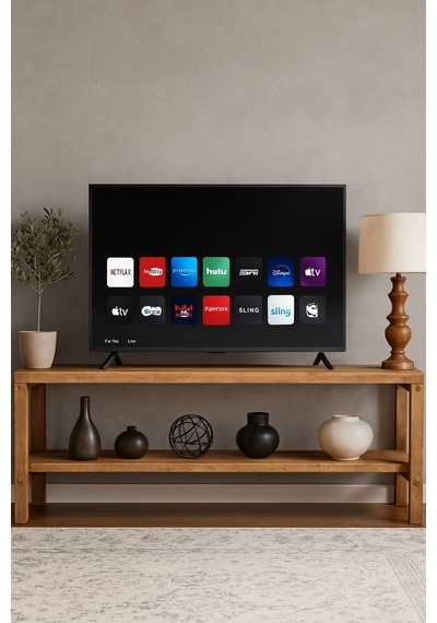 Ahşap Tv Sehpası Tv Ünitesi Tv Stand Eskitme Ceviz Renk Kahverengi