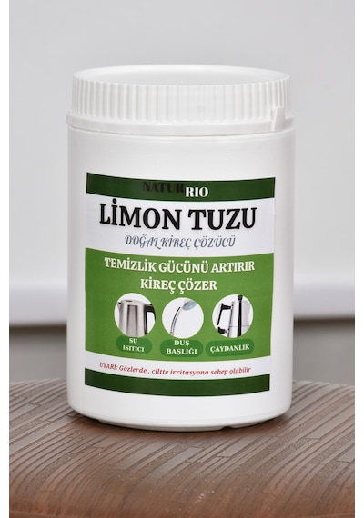 Kutulu Limon Tuzu 1150 Gr Doğal Temizlik Ürünü Kireç Çözücü & Parlatıcı