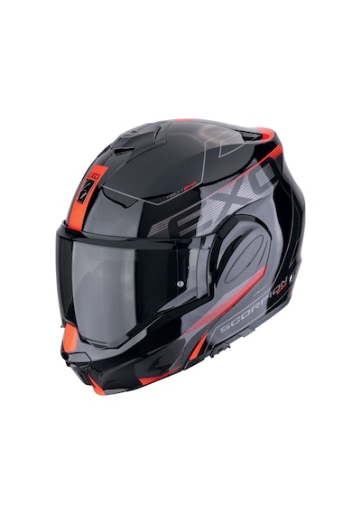 Scorpion Exo-tech Evo Traveller Çene Açılabilir Motosiklet Kaskı Siyah Kırmızı