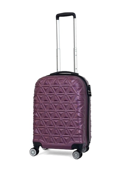 Reymond Luggage Piramit Desen ABS Seyahat Valizi, Canyon Serisi,  Mor - Kabin Boy Mor
