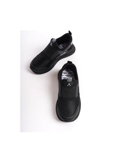 Daxtors Pinko Çocuk Unisex Garantili Günlük Ortopedik Unisex Sneaker Spor Ayakkabı Siyah-füme
