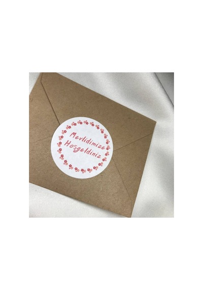 Mevlidimize Hoşgeldiniz Sticker Yıldız Çiçek Çelenk Dini Etiketler Serisi 4 Cm 40 Adet Çok Renkli