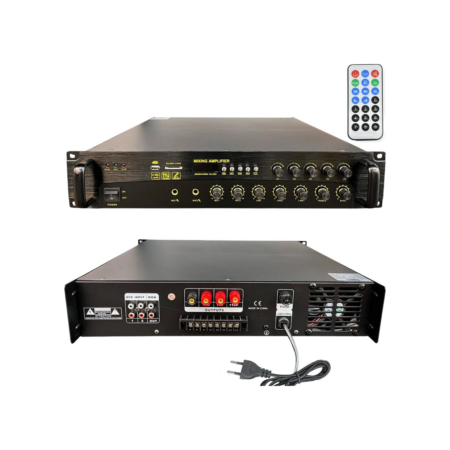 Bofmann Bf-1005t 1000 Watt Usb Sd Bluetooth Hat Trafolu 5 Bölgeli Amfi Mixer Anfi