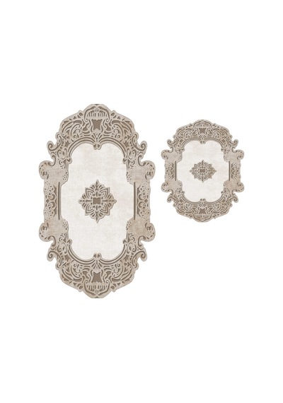 Alanur Açelya Lazer Kesim 2 Li Banyo Takimi St210143kr Kahverengi