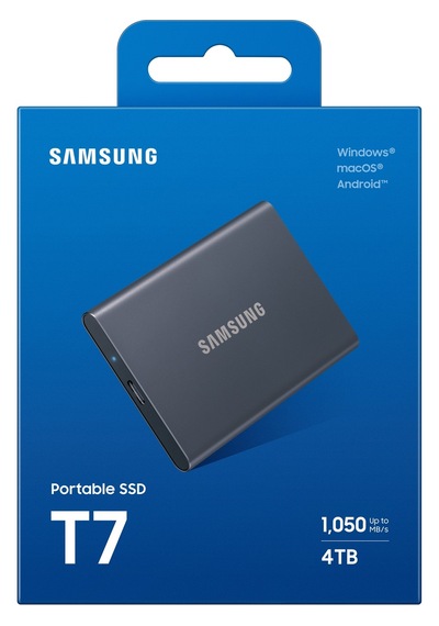 Samsung T7 Mu-pc4t0t/ww Usb 3.2 4 Tb Taşınabilir Ssd