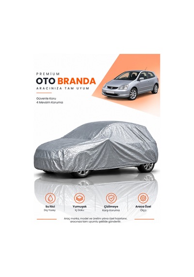 Honda Civic 7 Ep 2001-2005 Hatchback Uyumlu Araba Brandası Oto Branda Araba Örtüsü Araç Çadırı