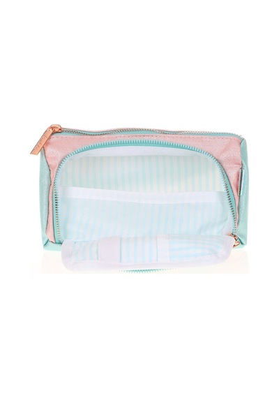 Kaukko Sparkle Plump Kalem Çantası Duble Mınt K2527