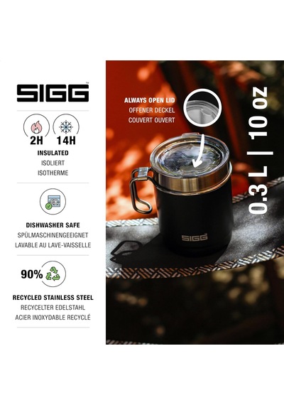Camp Termos Bardak Travel Mug Night Black Tritan Kapaklı Bulaşık Makinesinde Yıkanabilir Kulplu Bpa İçermez Yalıtımlı Bardak Çift Cidarlı Beyaz 0,36 L Çok Renkli