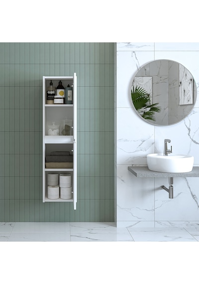 Banos Banyo Roomart Bd2 Ayaksız 2 Kapaklı Mat Beyaz 130 X 35 Cm B Mat Beyaz