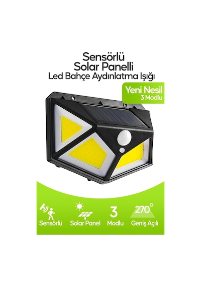 Lexroo Harekete Sensörlü Solar Enerjili Işık Bahçe Işıklandırmak İçin Lamba Dış Mekan İçin Uygun