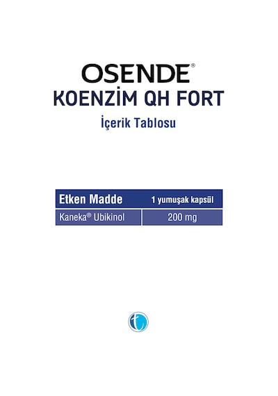 Osende Koenzim 200Mg Qh Fort 30 Yumuşak Kapsül