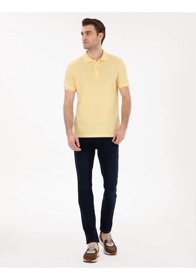 Pierre Cardin Erkek Açık Sarı Tişört Basic 50306448-vr004 Açık Sarı