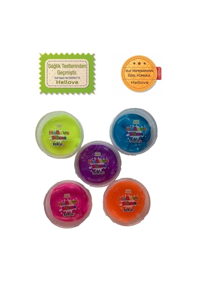 Fosforlu Slime 3 Farklı Renk 3 lü Pofuduk Slaym Oyun Hamuru