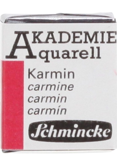Schmincke Akademie Aquarell Yarım Tablet Sulu Boya 333 Carmine