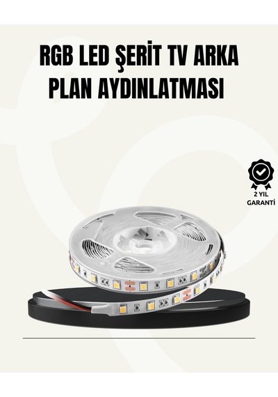 Tv - 828 - Arkası Led Şerit Işık Otomatik Açma Kapama - Zero-hls - Özellikli 2mt Çok Renkli