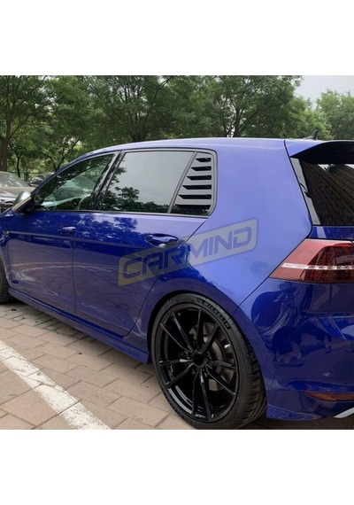 Vw Golf 7 - 7.5 Kelebek Cam Vizörü Piano Black 2013-2020