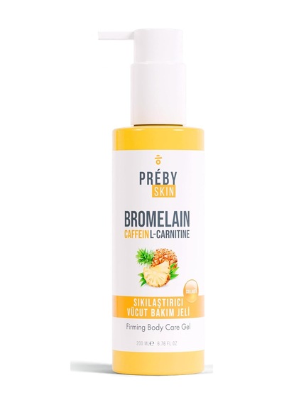 Bromelain, Kafein Ve Lcarnitine İçeren Sıkılaştırıcı Vücut Bakım Jeli