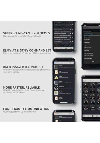 Vgate Vlinker Fd+bluetooth 4.0 Obd2 Tarama Aracı, İos, Android Ve Windows İçin Teşhis Kod Okuyucu - Tarama İçin Yap Genel Vgate Vlinker Fd+bluetooth 4.0 Obd2 Tarama Aracı, İos, Android Ve Windows İçin Teşhis Kod Okuyucu - Tarama İçin Yap Genel