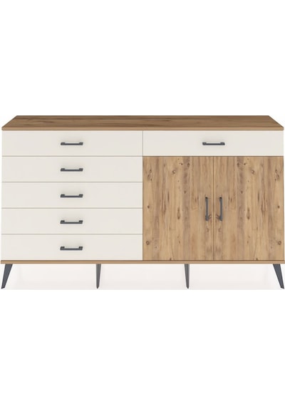 Arges Konsol Tek Raflı 6 Çekmeceli 2 Kapaklı 176x30x99 Çam-çam/ay Çam-çam/aytaşı Arges Konsol Tek Raflı 6 Çekmeceli 2 Kapaklı 176x30x99 Çam-çam/ay Çam-çam/aytaşı