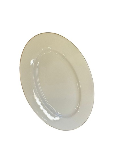 Aryıldız Hera Gold 20cm Kayık Tabak Gold - Beyaz