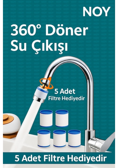 Filtreli Duş Başlığı Su Arıtıcı Ve Kireç Önleyici Musluk Başlığı
