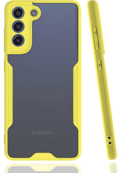 Galaxy S21 Fe Kılıf Parfe Kenarları Pastel Renk Silikon Kılıf