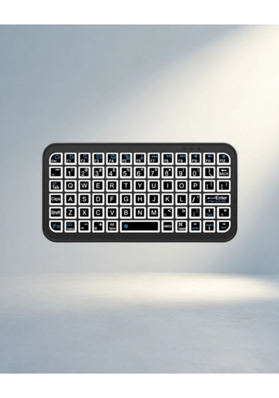 Minimalist Rgb Işıklı Kablosuz Klavye Uzun Pil Ömrü İle