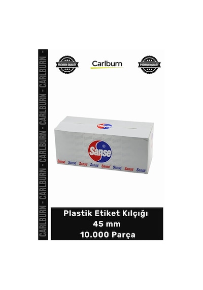 Özel Üretim Tekstil Konfeksiyon Mağaza Standart Kalite Plastik Etiket Kılçığı 45 Mm 10.000 Parça
