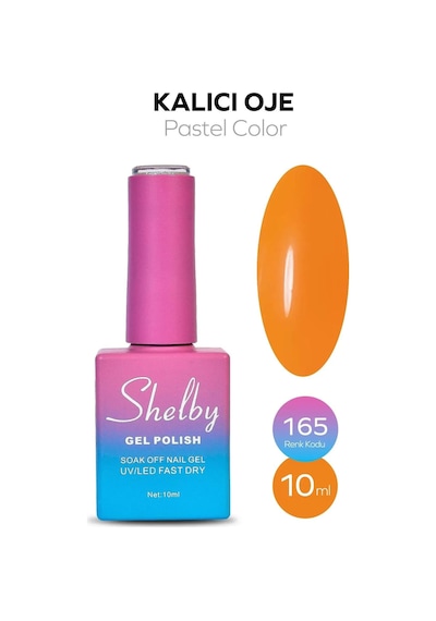 Shelby 10 Ml. A165 Pastel Renk Kalıcı Oje