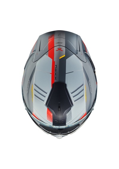 Nexx Sx.100R Grıdlıne Mat Kask Gri-Kırmızı