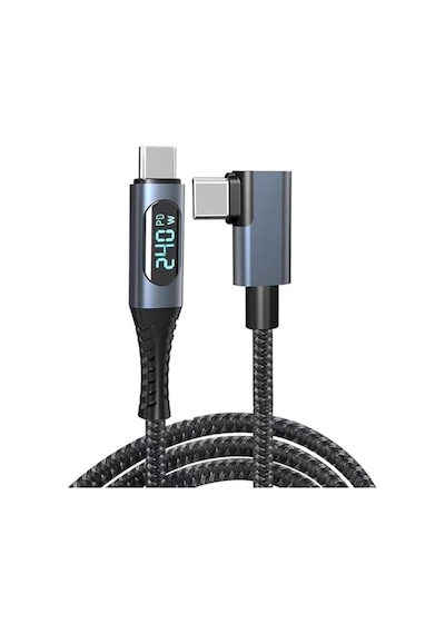 Usb 4 Kablo, Thunderbolt Kablo İçin Dik Açı Pd 240 W Çift Destekler 8k Hd Ekran Usb C Kablosu 8k 60hz 40gbps Veri Aktarımı 1metre/4ft Zr849