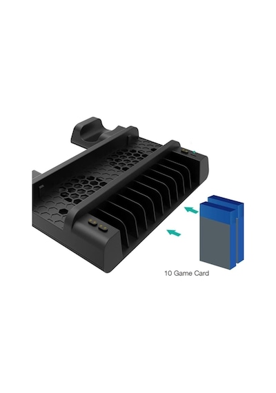 Ps4 Pro Ve Slim İçin Fanlı Dikey Soğutucu Ve Kol Şarj Edici Organizatör Stand Tp4-882