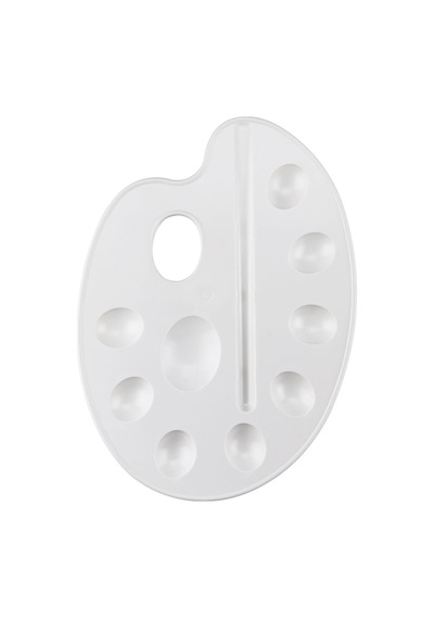 Resim Paleti Plastik Büyük Br-215 12 Adet Renkli
