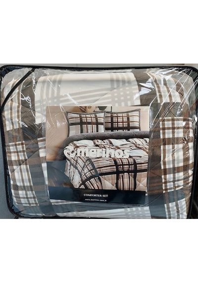 Merinos Comforter Set, Tek Kişilik Yorgan Seti 160x240 -wera Gri